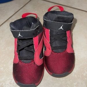 Red and black Jordan’s